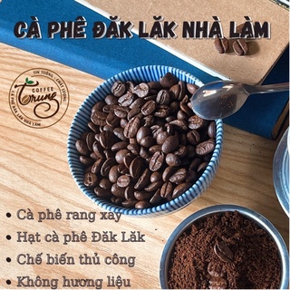 Cà Phê Nguyên Chất - Rang tay, chế biến thủ công - Robusta (gói 500 gram)