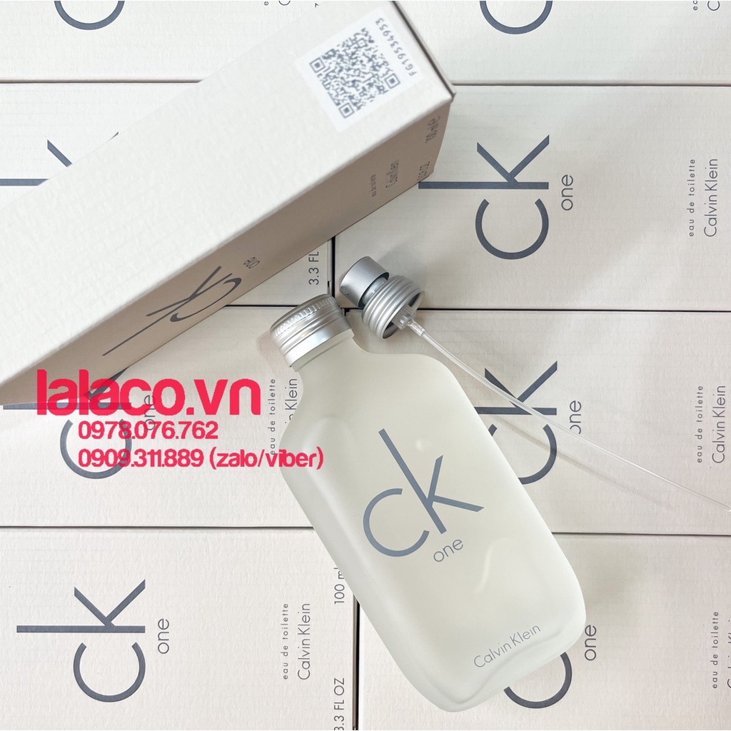 Nước hoa Unisex Calvin Klein CK One 100ml - dịu mát, tinh khiết một cách tự nhiên
