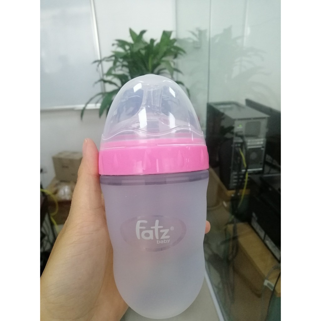 Bình sữa Silicon Fatz Baby Hàn Quốc chống sặc an toàn cho bé