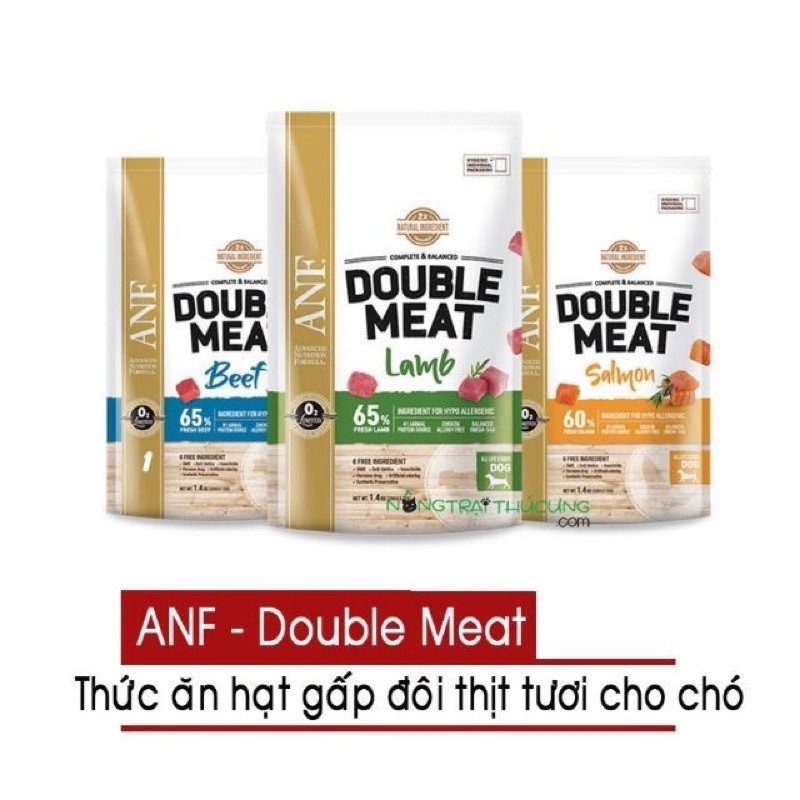 Thức ăn Chó ANF Double Meat 200g Gấp đôi thịt tươi hạt cao cấp Hàn Quốc