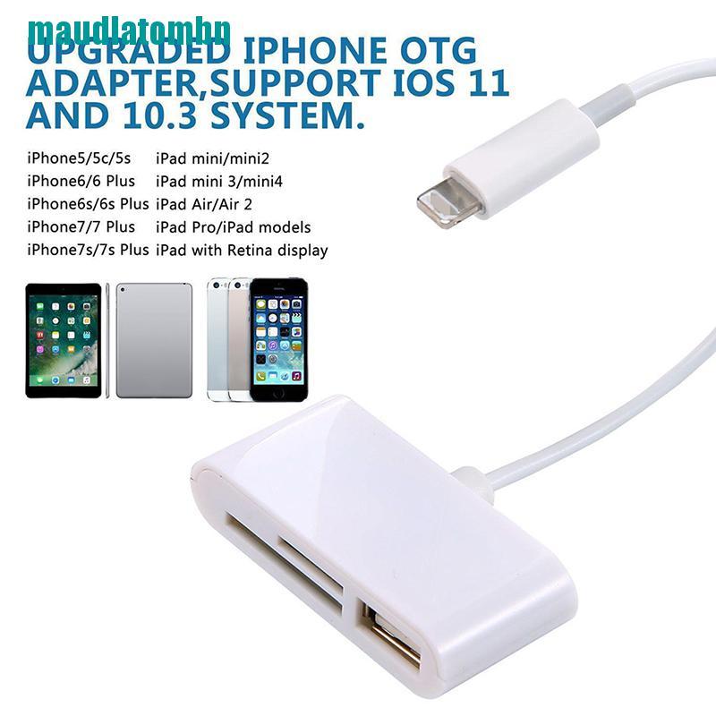 Đầu Đọc Thẻ Nhớ SD Micro USB Dành Cho Iphone Ipad