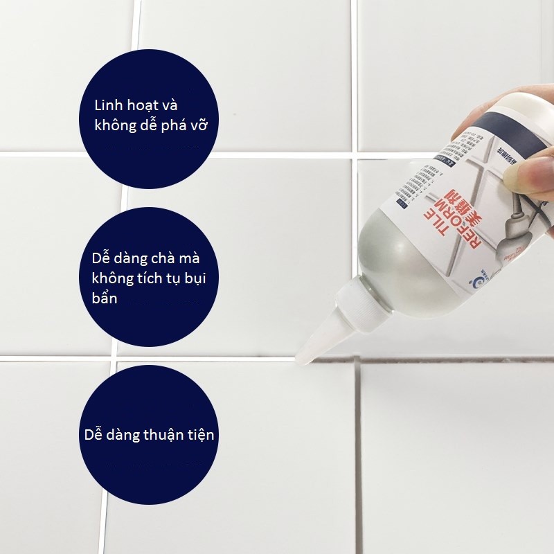 LỌ SƠN LÀM MỚI ĐƯỜNG CHỈ GẠCH TILE REFORM HÀN QUỐC - TÁI TẠO VIỀN GẠCH SÀN NHÀ CỰC HIỆU QỦA