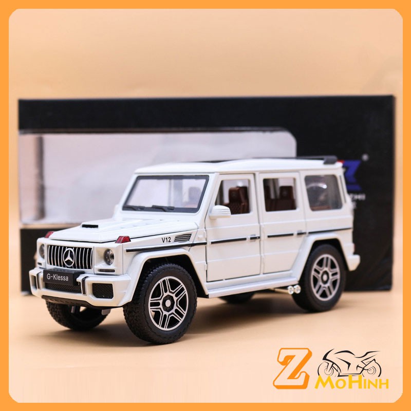 MÔ HÌNH XE Ô TÔ Mercedes Benz AMG G63 tuyệt đẹp | tỷ lệ 1:24 màu Trắng