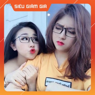 HOT  Kính Giả Cận, Gọng Kính Cận Nam Nữ Không Độ Mắt Vuông Gọng Dẻo Nhẹ Chống Gãy .,