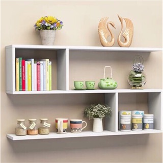 Kệ sách gỗ treo tường loại to 1m20cm