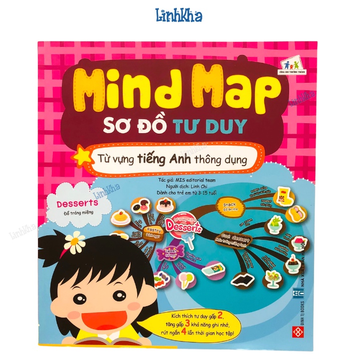 Sách Học Tiếng Anh Cho Bé - Mind Map Sơ Đồ Tư Duy Từ Vựng Và Mẫu Câu tiếng Anh Thông Dụng Cho Trẻ 3 - 15 Tuổi