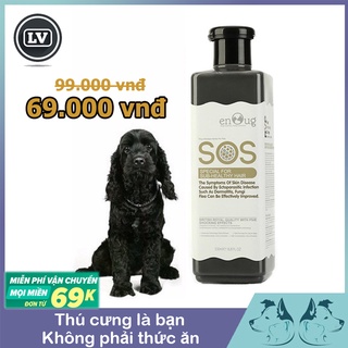 [CHÍNH HÃNG] Sữa Tắm Cho Chó Lông Màu Đen SOS Đen 530ml Phụ Kiện Thú Cưng Long Vũ