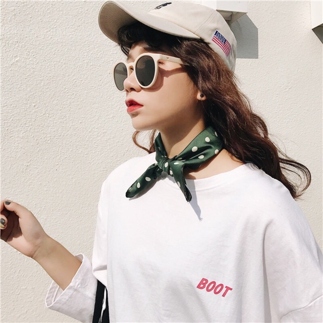 Khăn turban chấm bi. 50x50