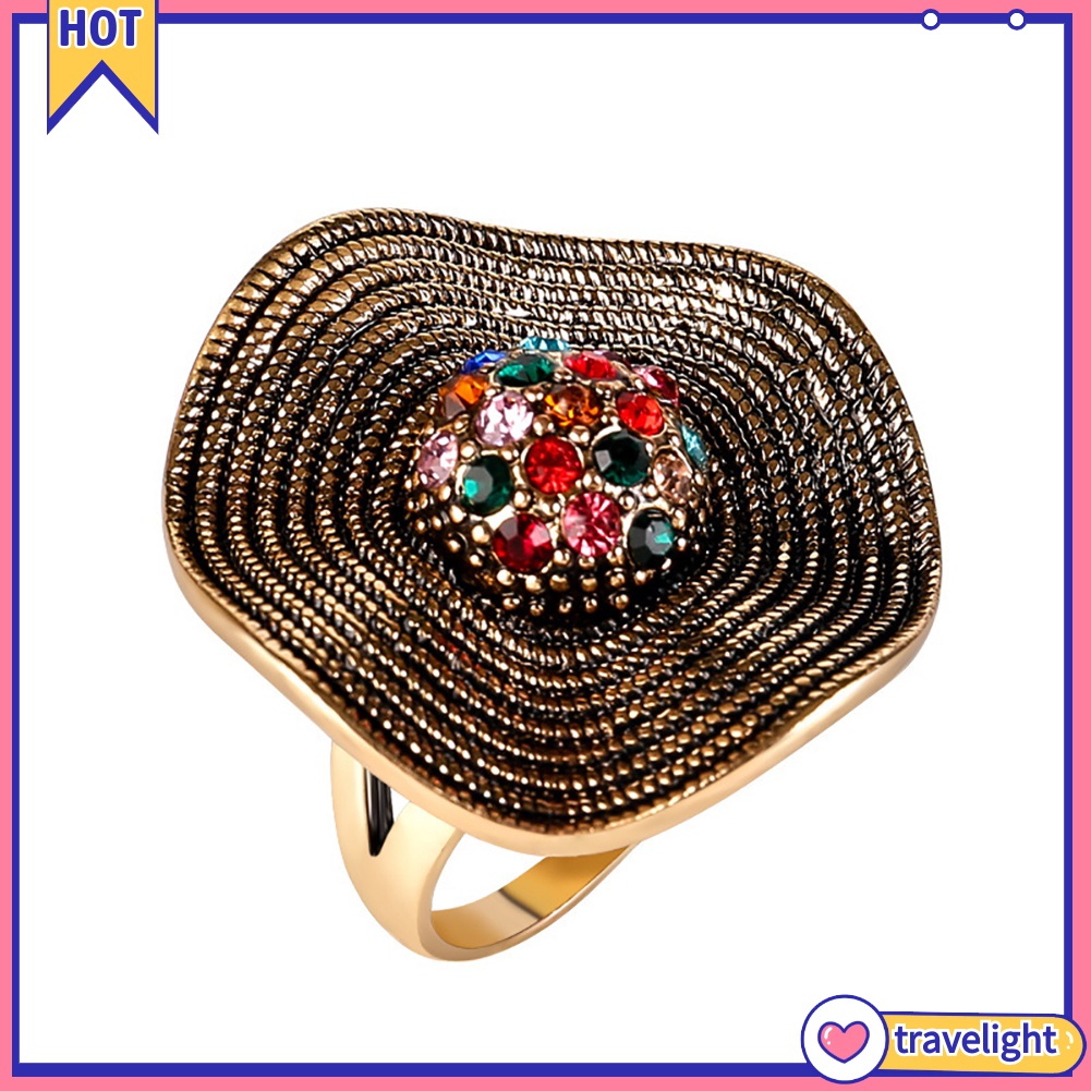Nhẫn Đính Đá Lấp Lánh Phong Cách Boho K1