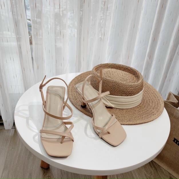 Sandal dây mảnh nhỏ quai kẹp ngón gót nhọn - 7P