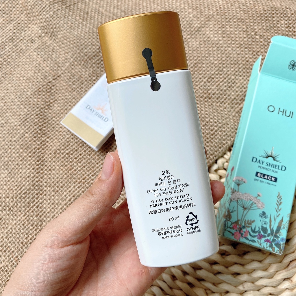 Tuýp kem chống nắng OHUI Day Shield Perfect Sun SPF 50+/PA++++ 80ml - Hàng chính hãng LG Hàn Quốc