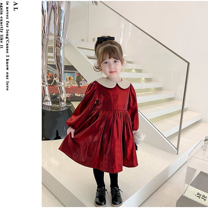 [HÀNG LOẠI 1] Đầm Gấm Lót Nỉ Nhẹ Hàng Quảng Châu Cao Cấp Cho Bé Gái Candy House - Váy Cho Bé 4-8 Tuổi Diện Tết