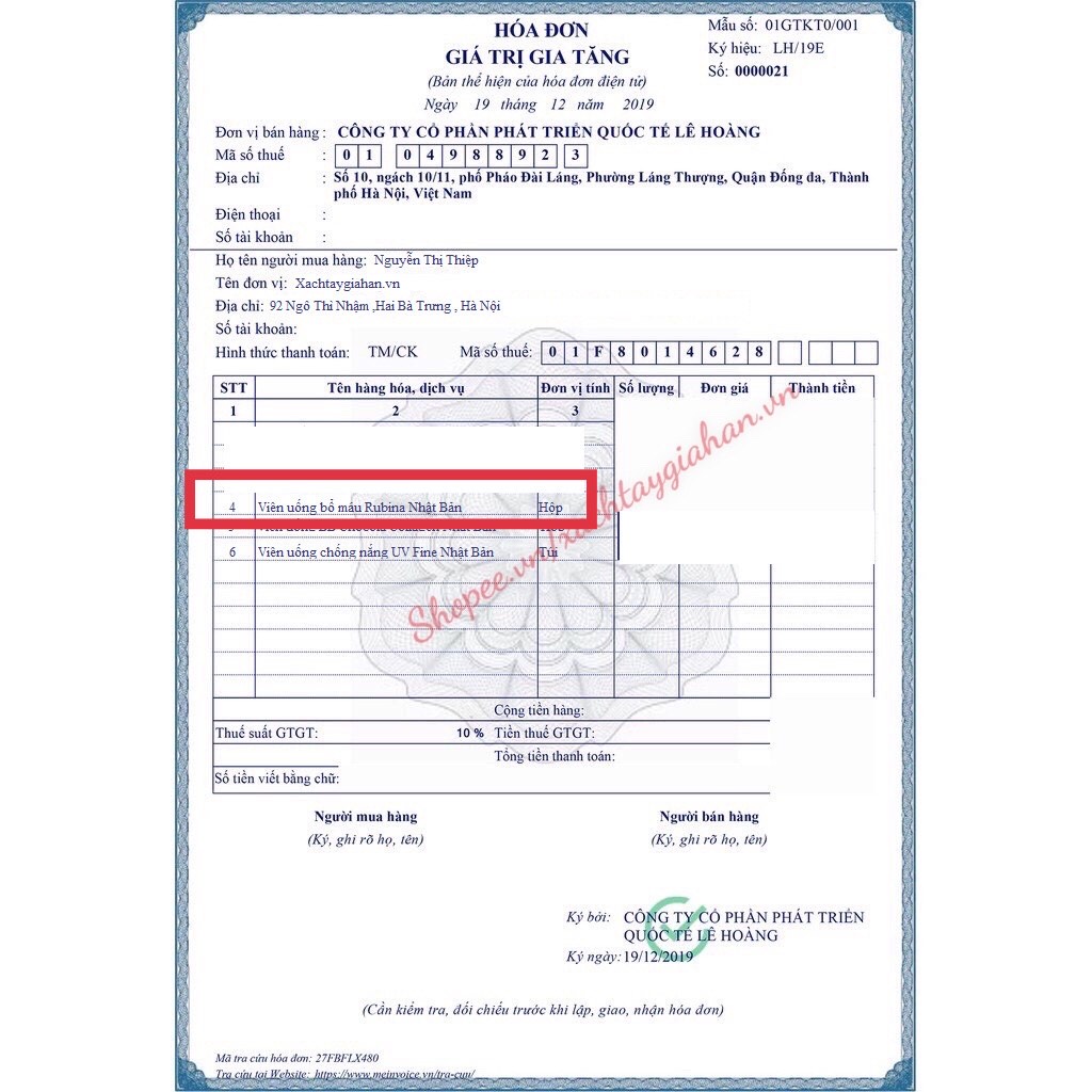 Viên uống BỔ MÁU Rubina Nhật Bản 180 viên