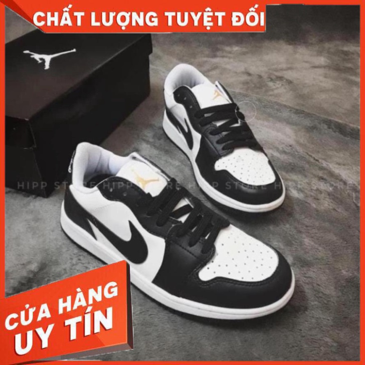 giày sneaker  jodan jd 1 ĐEN TRẮNG THẤP CỔ , giày thể thao hot trend bản đẹp - HÀNG MỚI