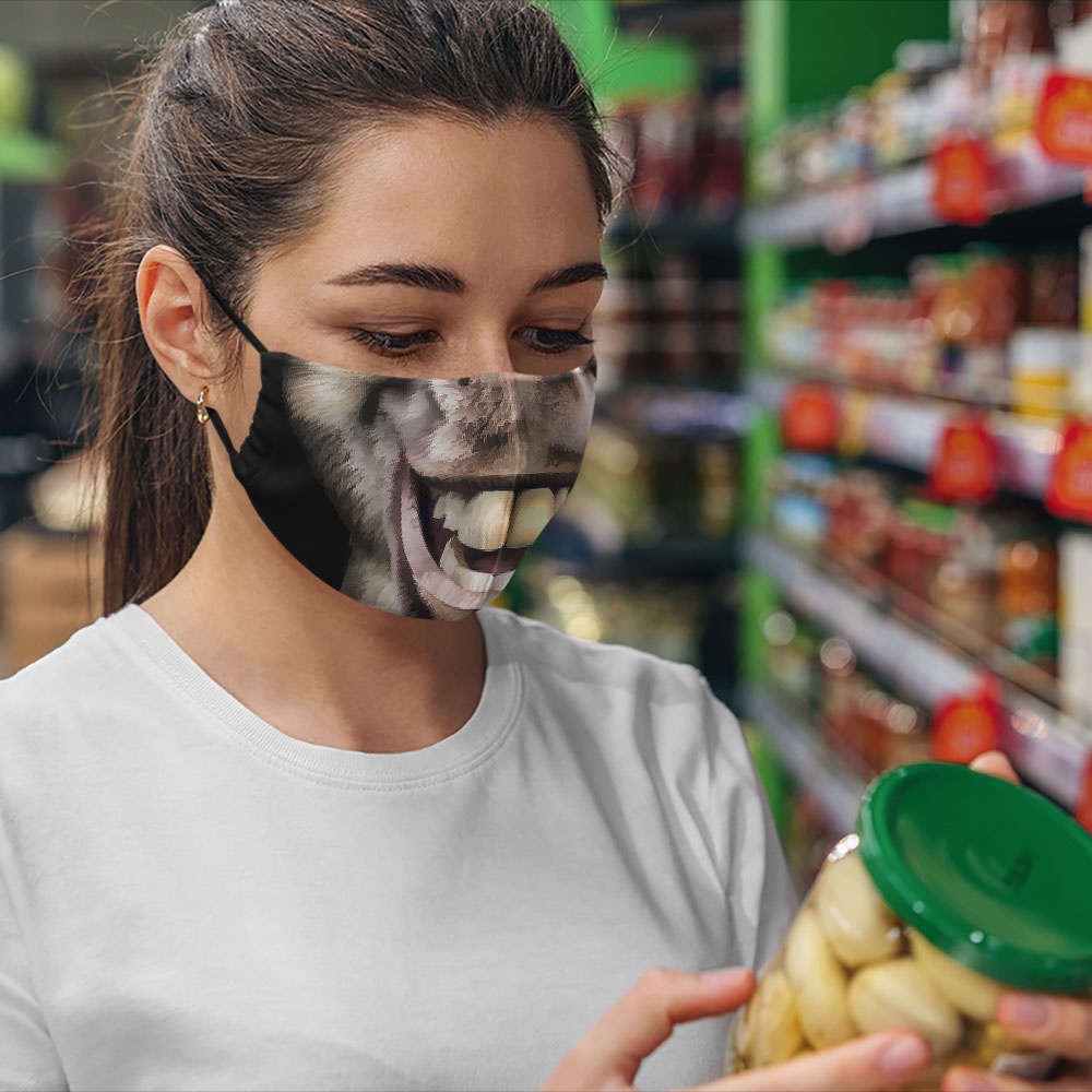 Khẩu trang cute trẻ em hoạt hình vui nhộn đáng yêu thú cưng Mặt Thú Cưng CARTWELL dễ thở vải cotton 100% dày 2 lớp kháng