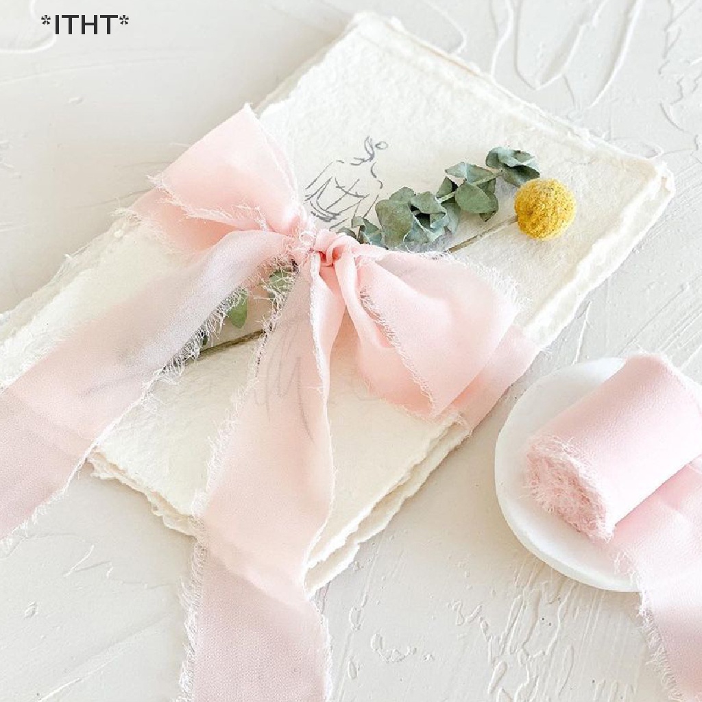 Dây Ruy Băng Lụa Dùng Trang Trí Bó Hoa Thủ Công Xinh Xắn
