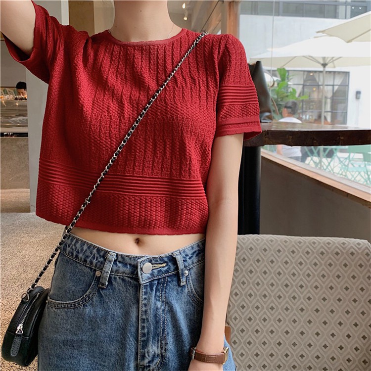 [SẴN] Áo croptop len nữ Ulzzang Quảng Châu ALC11 | BigBuy360 - bigbuy360.vn