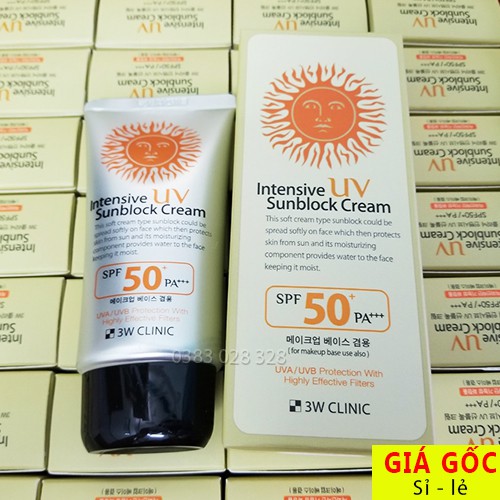 Kem chống nắng 3W Clinic SPF 50 PA +++