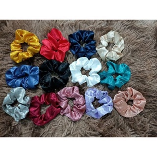 Dây buộc tóc scrunchie hàn quốc phụ kiện tóc cho bé chất vải lụa