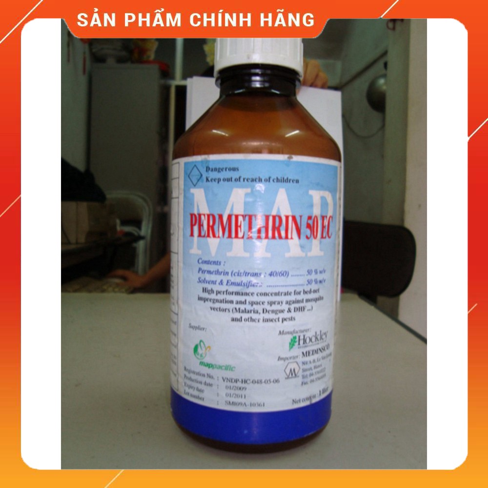 Thuốc diệt muỗi PERMETHRIN 50EC 1000ml- nhập khẩu ANH QUỐC