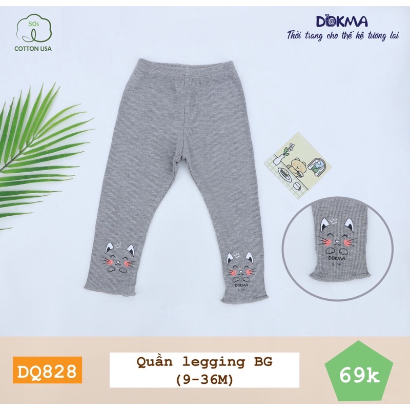 Quần legging bé gái Dokma từ 6 đến 36 tháng