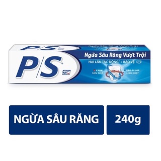 KEM ĐÁNH RĂNG P/S NGỪA SÂU RĂNG VƯỢT TRỘI TUÝP 180G