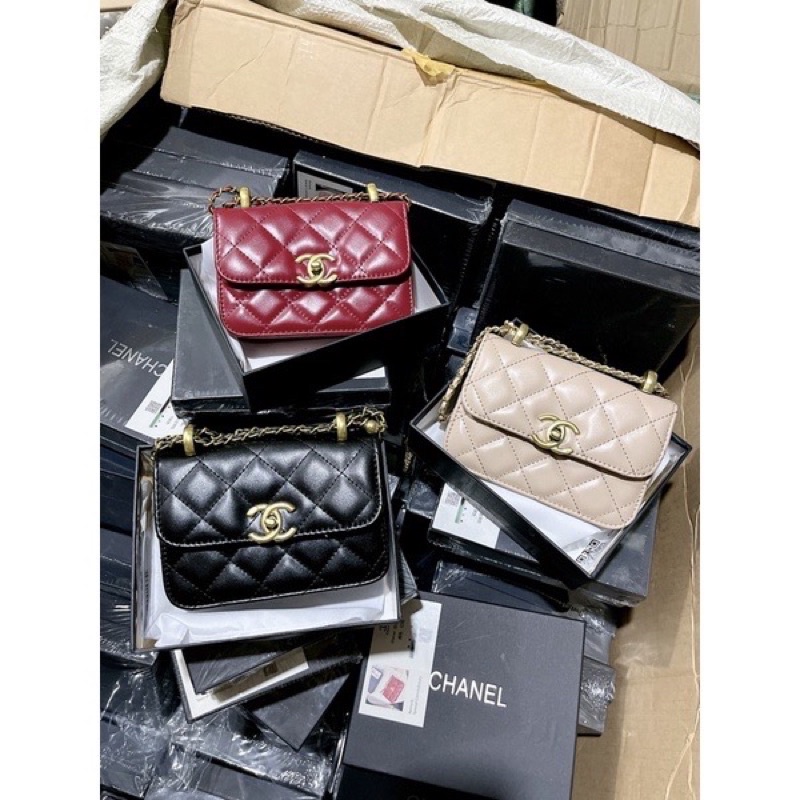 Túi trần trám kèm hộp size 18 chuẩn hàng qc loại đẹp