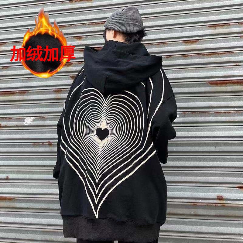 Áo hoodie lông in chữ phong cách thu đông mới cho nữ sinh 10.31
