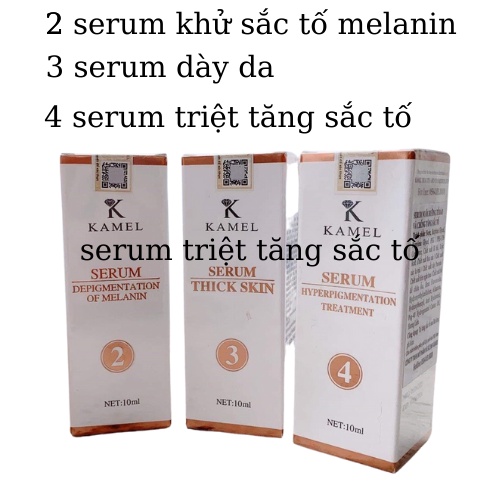 kamel bộ triệt nám chân sâu tại spa trọn bộ lọ 1 30ml lọ 2 10ml lọ 3 10ml lọ 4 10ml