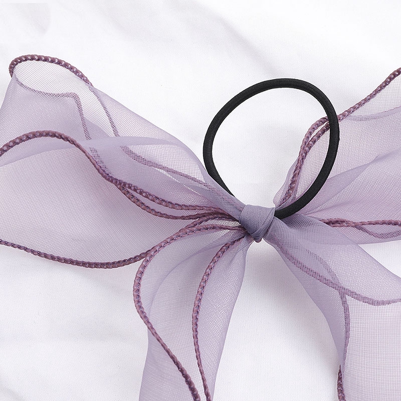 1pcs Fairy Elegance Temperament Hair Ties Dây Buộc Tóc Đính Nơ Ruy Băng Long Ribbon Hair Rope