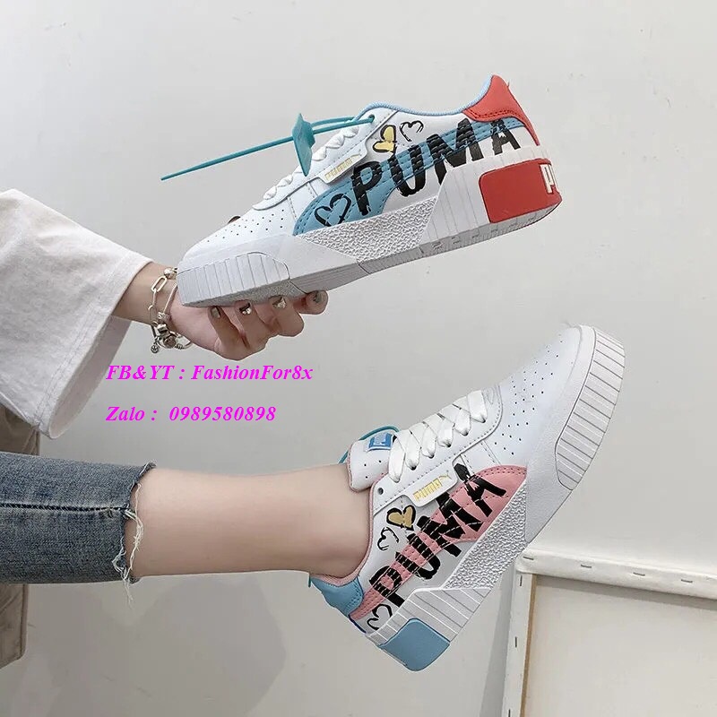 Giày thể thao Pu.ma nữ mới - T9, sale dứt mẫu, còn duy nhất Hồng 36