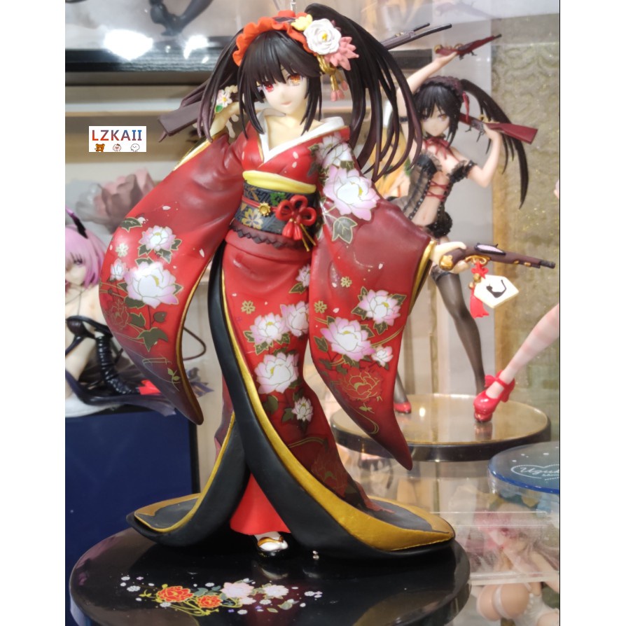 Mô hình nhân vật Tokisaki Kurumi mặc Kimono 23cm bằng PVC