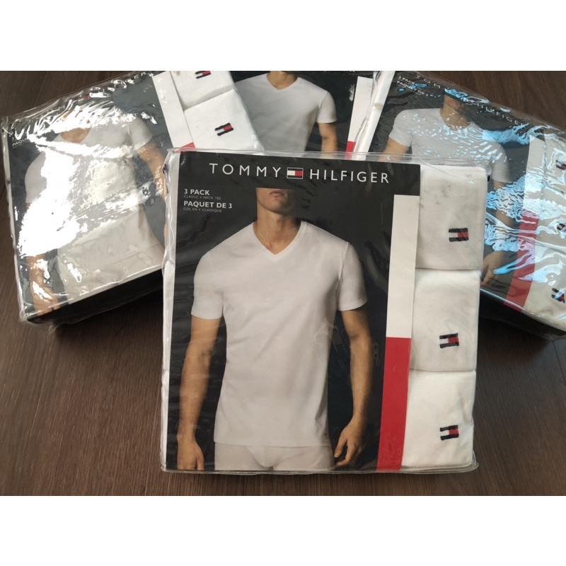 Áo thun cổ tim S,M,L Tommy hilfiger Mỹ