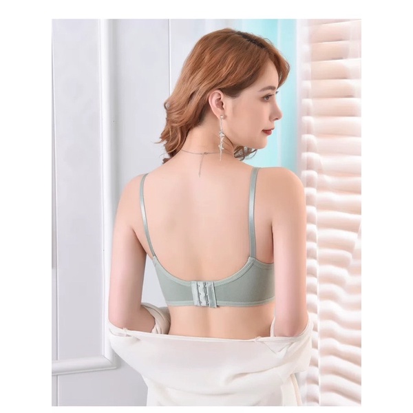 Áo Lót Bra Nữ Mút Liền Có Đệm Nâng Ngực Cao Cấp, Cài Sau Ôm Tròn Ngực