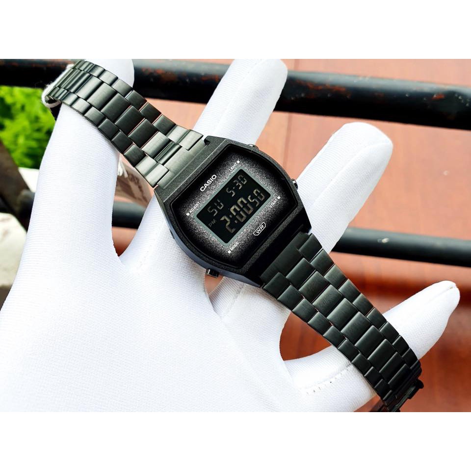 Đồng hồ Nữ Casio B640WBG-1B, đồng hồ chính hãng, đen nhũ lấp lánh