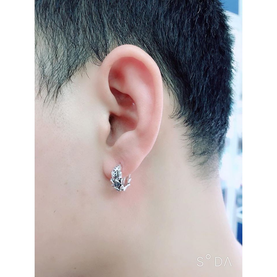 Khuyên Tai Nam Lông Vũ Bạc 925- Bạc  SHAIYA  - KN 62