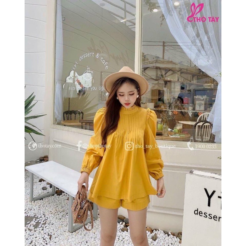 sét áo baby xếp li + quần đùi bigsize 55kg-90kg✅✅