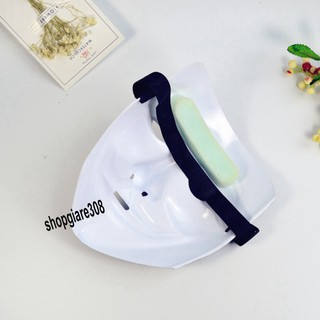 Mặt nạ hacker hóa trang anonymous (bản đặc biệt)-Mặt nạ mũi tên sát thủ hàng đẹp - Mặt nạ halloween-