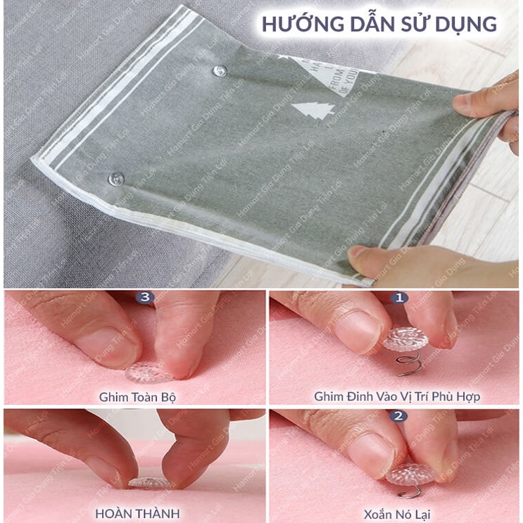 Hộp 20 Đinh Ghim Xoắn Cố Định Ga Giường Thảm Nệm Chống Trượt Sofa Tiện Lợi