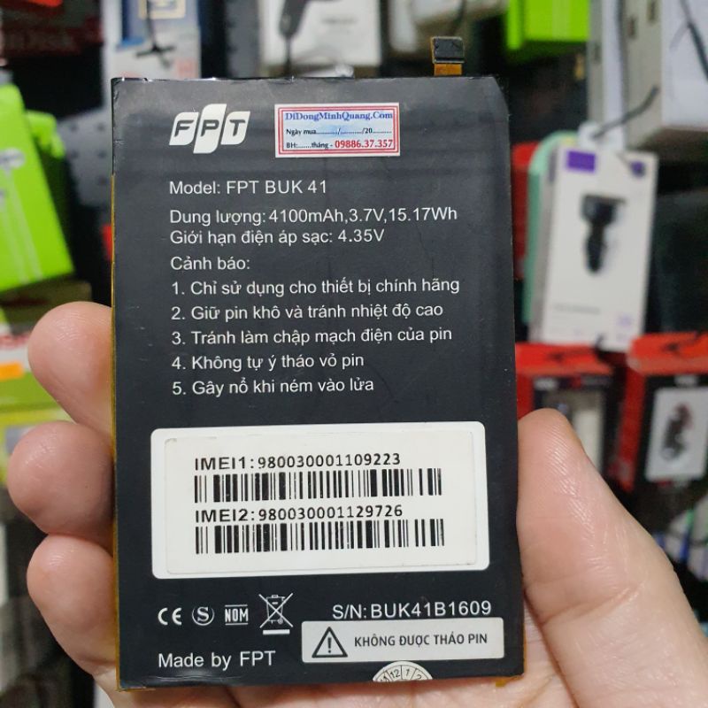Pin FPT BUK 41 Zin bóc máy