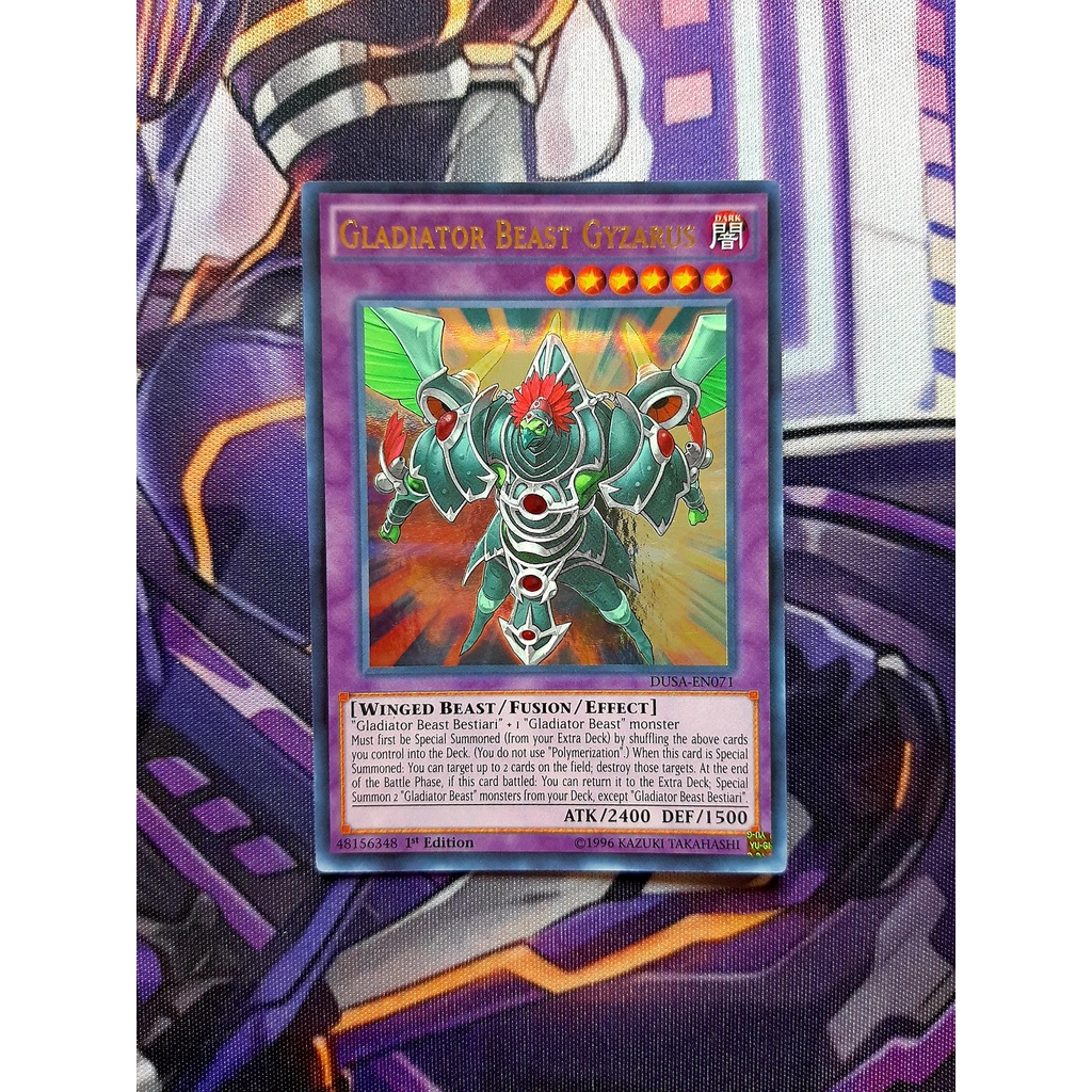 Thẻ Bài Yugioh Monster Gladiator Beast Gyzarus - DUSA-EN071 - Ultra