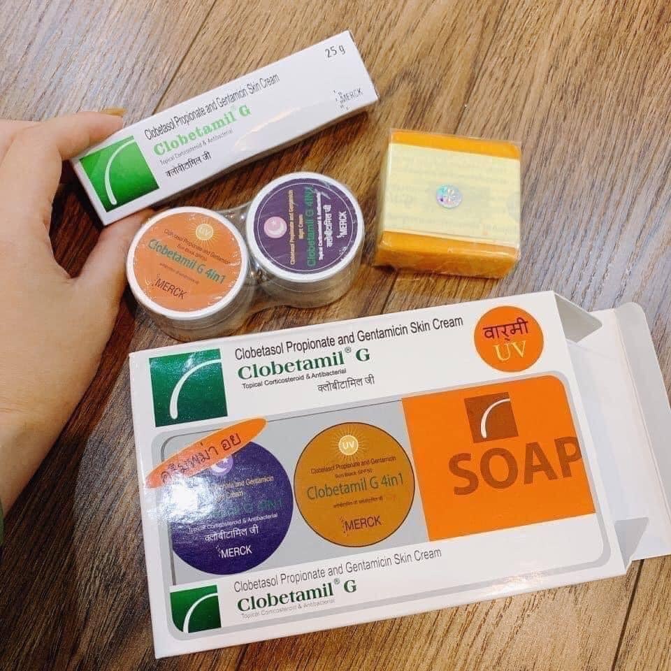 Bộ kem bôi nám tàn nhang cao cấp CLOBETAMIL G 4 In 1 Thái Lan.