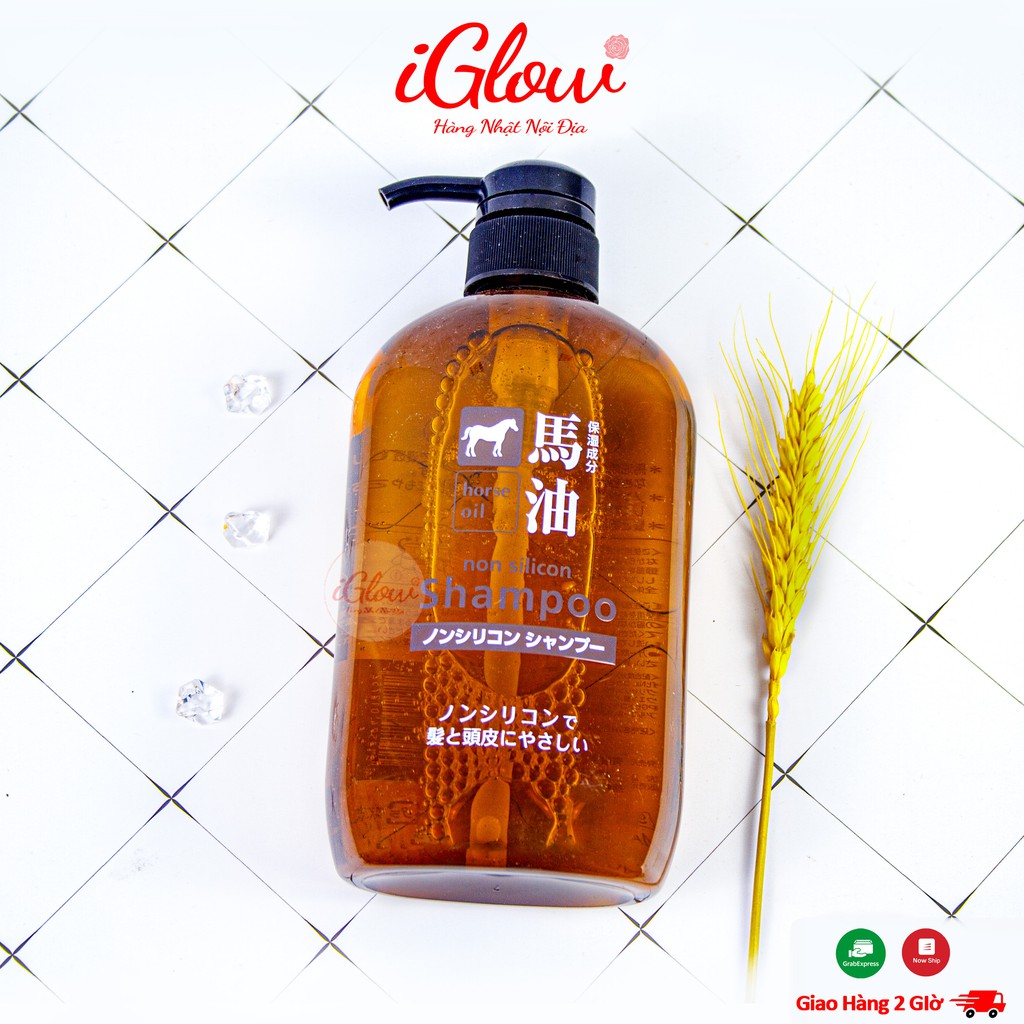 Dầu gội/xả mỡ ngựa horse oil 600ml Nhật Bản