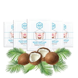 Combo 5 Miếng Mặt Nạ Dừa AVIF BIOCELL