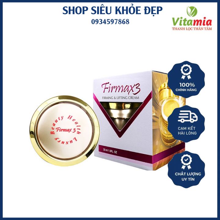 Kem Dưỡng Da FIRMAX3 Đa Năng - Đẹp Da Khỏe Dáng, Sáng Xoa Chiều Xinh, Kem Thần Kỳ Chống Lão Hóa Da Xóa Nếp Nhăn - 30ml