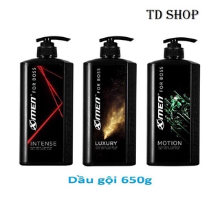 Dầu gội nam hương nước hoa x-men for boss 650g mùi luxury/motion/intense