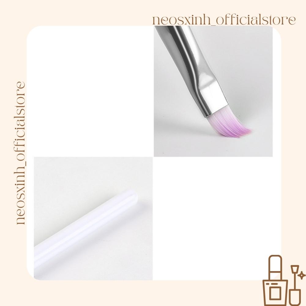 Cọ Vẽ Sơn Móng Tay Màu Trắng Hồng- Neosxinh Nails