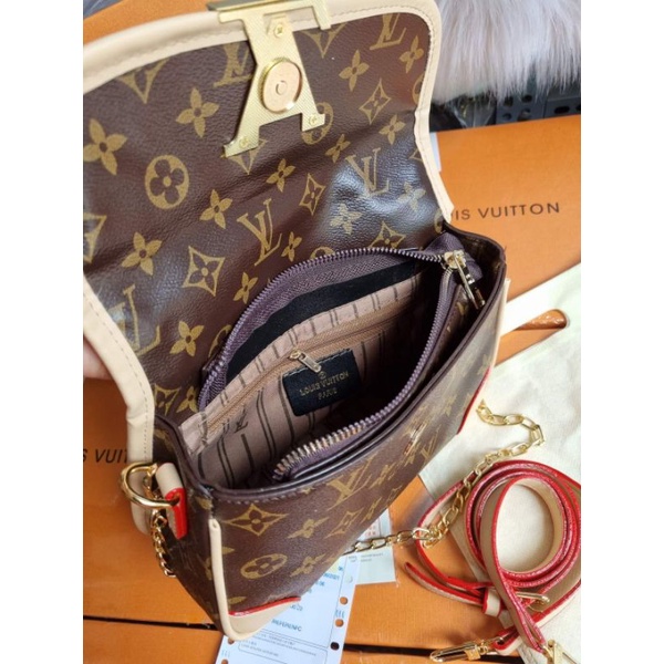 túi kẹp nách lv có dây đeo chéo size 23cm