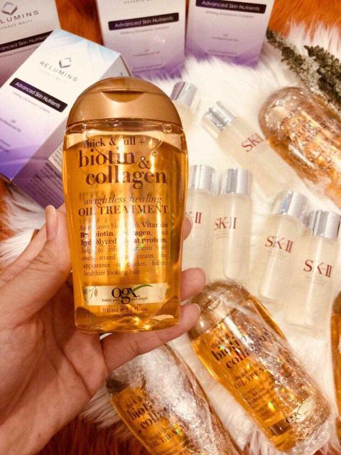 Dưỡng tóc OGX Biotin & Collagen Weightless Healing oil 100ml | BigBuy360 - bigbuy360.vn