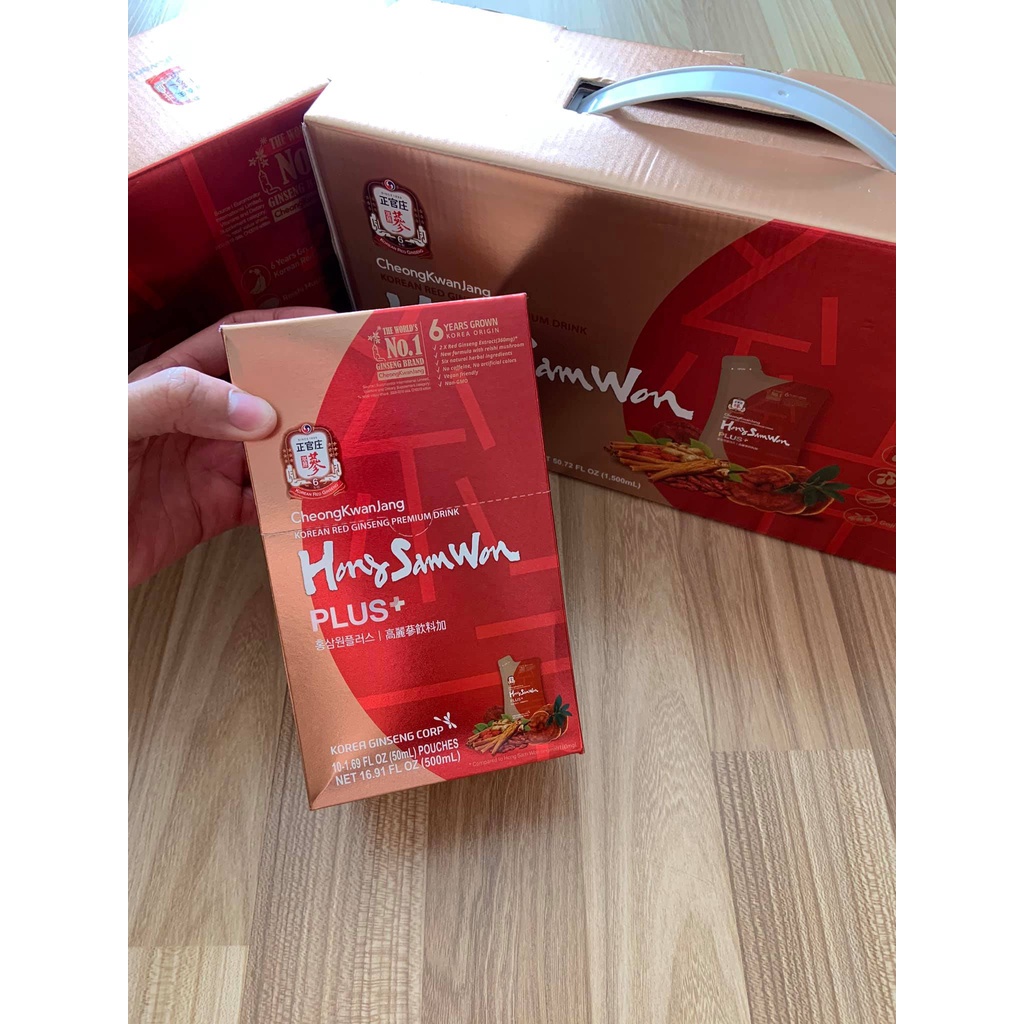 Nước Hồng Sâm Hong Sam Won Cheong Kwan Jang Plus 30 gói 50 ml